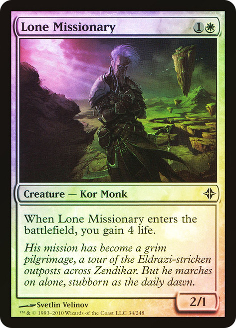 Lone Missionary\nRise of the Eldrazi\nSingle\nMagic The Gathering