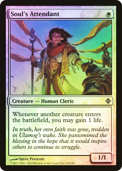 Soul's Attendant\nRise of the Eldrazi\nSingle\nMagic The Gathering