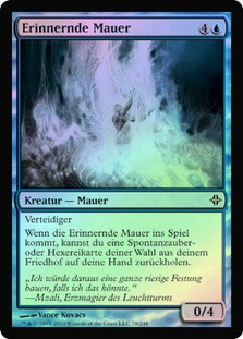 Mnemonic Wall
Rise of the Eldrazi (Foil) - German
Single
Magic The Gathering