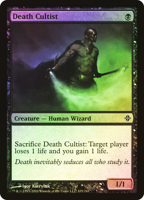 Death Cultist\nRise of the Eldrazi\nSingle\nMagic The Gathering