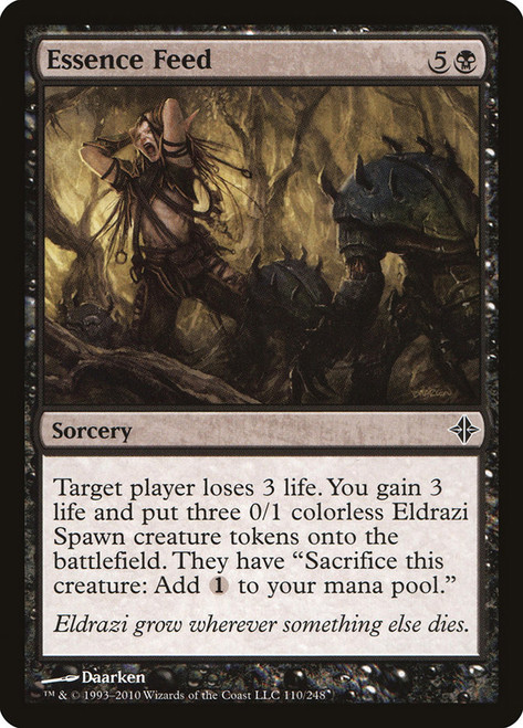 Essence Feed\nRise of the Eldrazi\nSingle\nMagic The Gathering