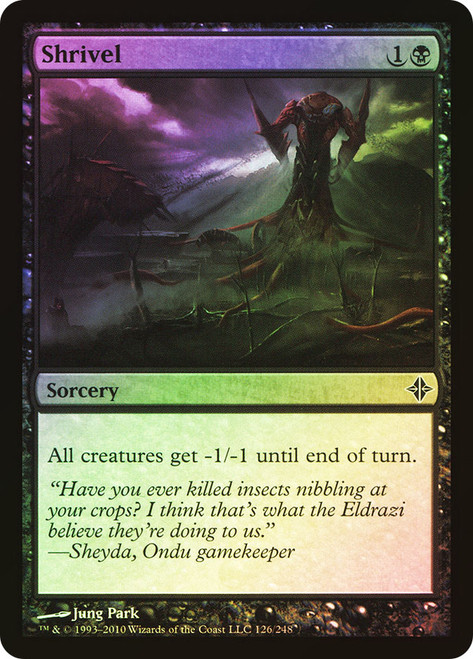 Shrivel\nRise of the Eldrazi\nSingle\nMagic The Gathering