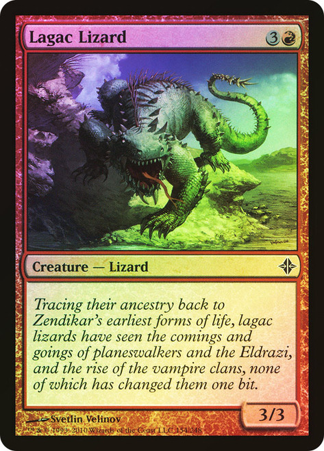 Lagac Lizard\nRise of the Eldrazi\nSingle\nMagic The Gathering