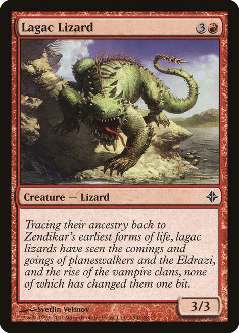 Lagac Lizard\nRise of the Eldrazi\nSingle\nMagic The Gathering
