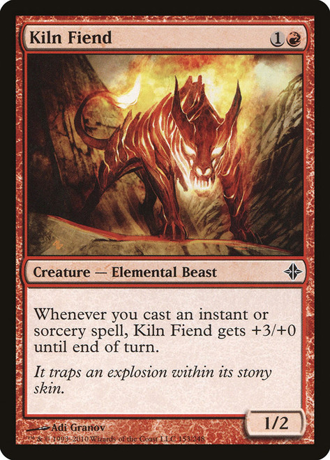 Kiln Fiend\nRise of the Eldrazi\nSingle\nMagic The Gathering