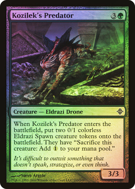 Kozilek's Predator\nRise of the Eldrazi\nSingle\nMagic The Gathering