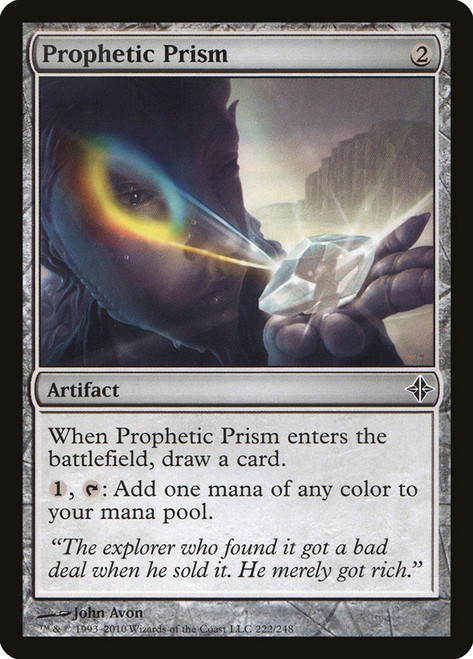 Prophetic Prism\nRise of the Eldrazi\nSingle\nMagic The Gathering
