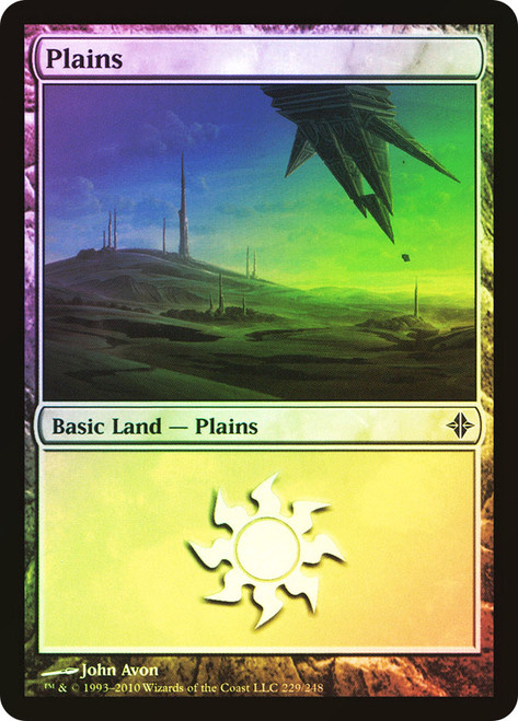 Plains (#229)\nRise of the Eldrazi\nSingle\nMagic The Gathering