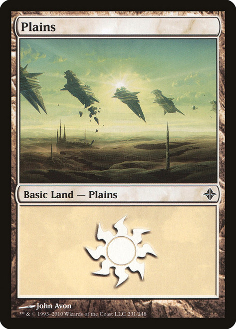 Plains (#231)\nRise of the Eldrazi\nSingle\nMagic The Gathering