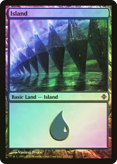 Island (#233)\nRise of the Eldrazi\nSingle\nMagic The Gathering