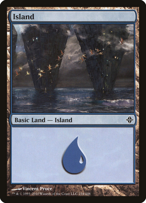 Island (#234)\nRise of the Eldrazi\nSingle\nMagic The Gathering