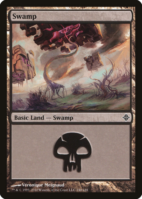 Swamp (#240)\nRise of the Eldrazi\nSingle\nMagic The Gathering