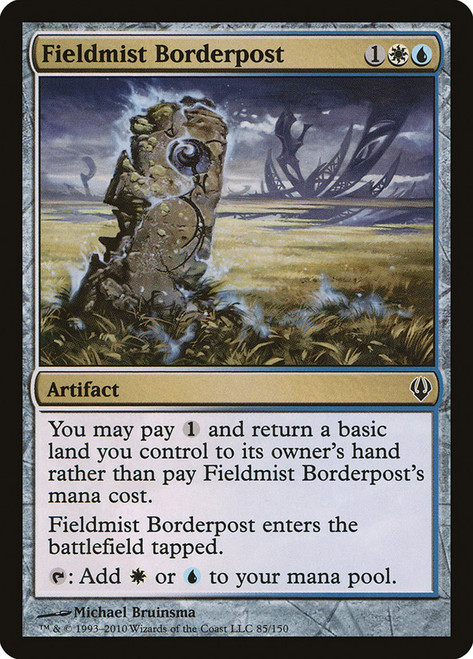 Fieldmist Borderpost\nArchenemy: 2010 Edition\nSingle\nMagic The Gathering