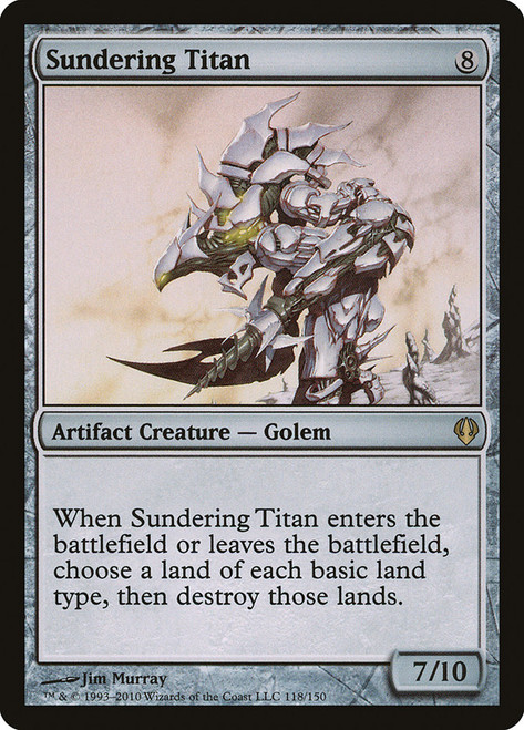Sundering Titan\nArchenemy: 2010 Edition\nSingle\nMagic The Gathering