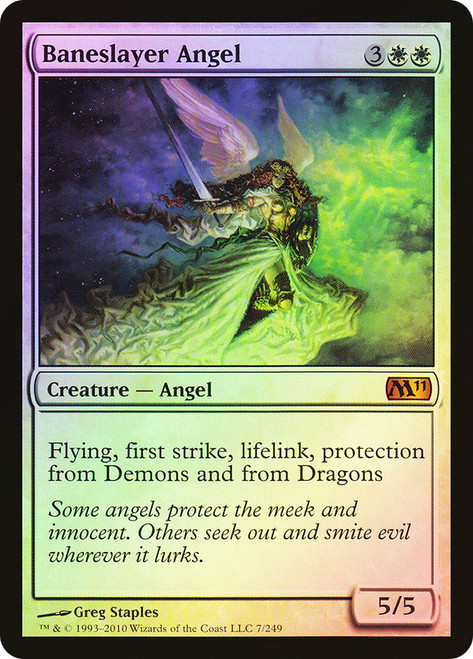 Baneslayer Angel\nMagic 2011 Core Set\nSingle\nMagic The Gathering