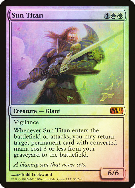 Sun Titan\nMagic 2011 Core Set\nSingle\nMagic The Gathering