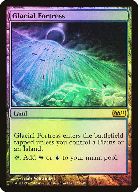 Glacial Fortress\nMagic 2011 Core Set\nSingle\nMagic The Gathering
