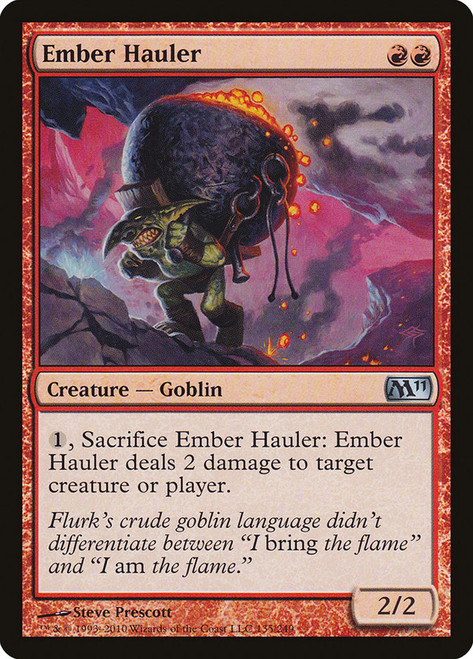 Ember Hauler\nMagic 2011 Core Set\nSingle\nMagic The Gathering
