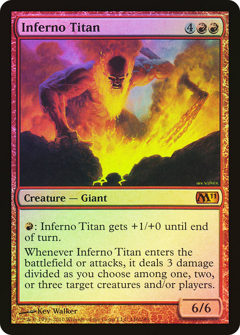 Inferno Titan\nMagic 2011 Core Set\nSingle\nMagic The Gathering