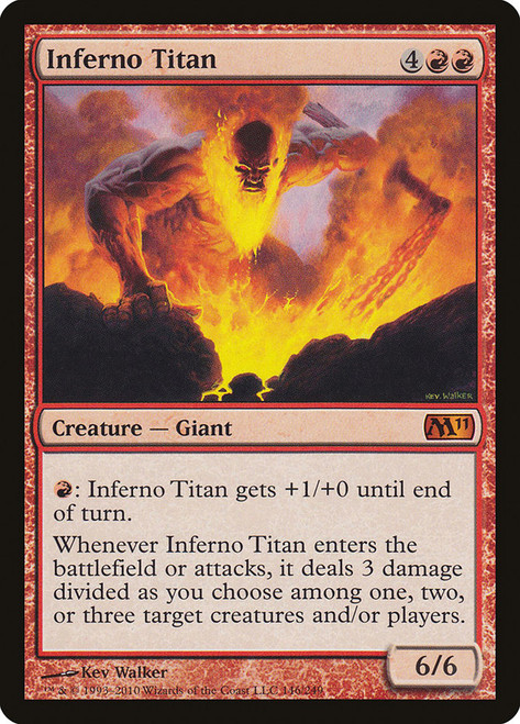 Inferno Titan\nMagic 2011 Core Set\nSingle\nMagic The Gathering