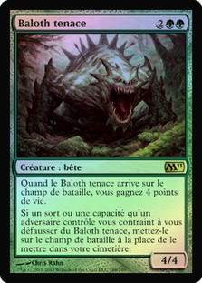 Obstinate Baloth
Magic 2011 Core Set (Foil) - French
Single
Magic The Gathering
