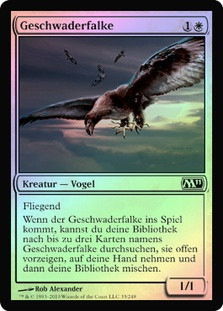 Squadron Hawk
Magic 2011 Core Set (Foil) - German
Single
Magic The Gathering