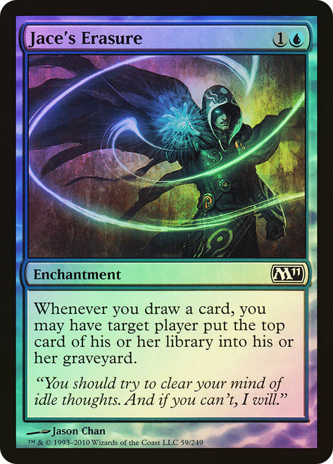 Jace's Erasure\nMagic 2011 Core Set\nSingle\nMagic The Gathering