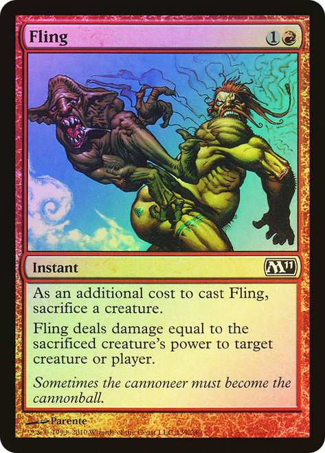 Fling\nMagic 2011 Core Set\nSingle\nMagic The Gathering