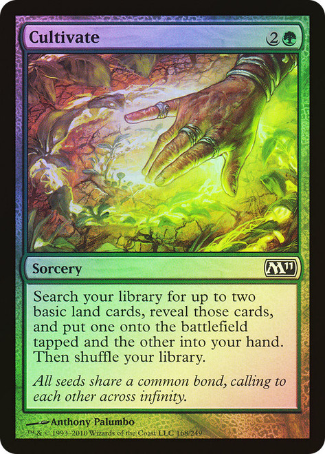 Cultivate\nMagic 2011 Core Set\nSingle\nMagic The Gathering