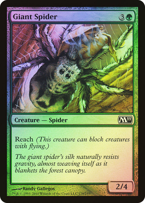 Giant Spider\nMagic 2011 Core Set\nSingle\nMagic The Gathering