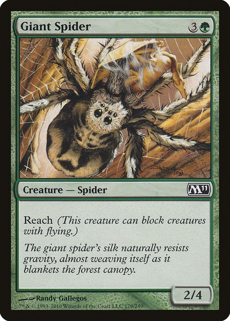 Giant Spider\nMagic 2011 Core Set\nSingle\nMagic The Gathering