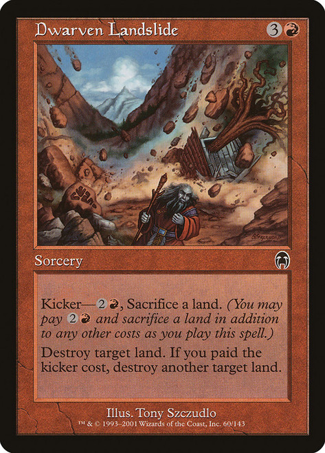 Dwarven Landslide\nApocalypse\nSingle\nMagic The Gathering