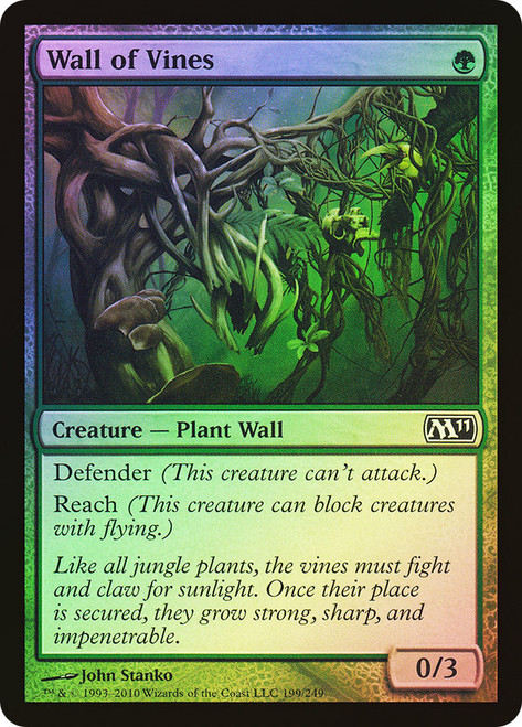 Wall of Vines\nMagic 2011 Core Set\nSingle\nMagic The Gathering