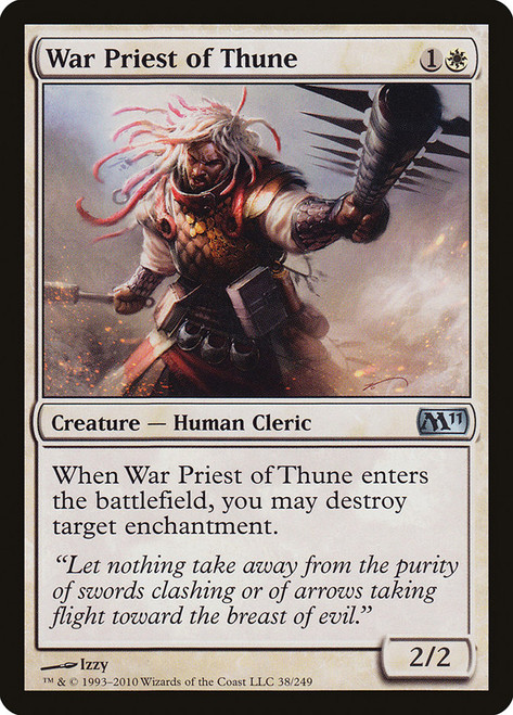 War Priest of Thune\nMagic 2011 Core Set\nSingle\nMagic The Gathering
