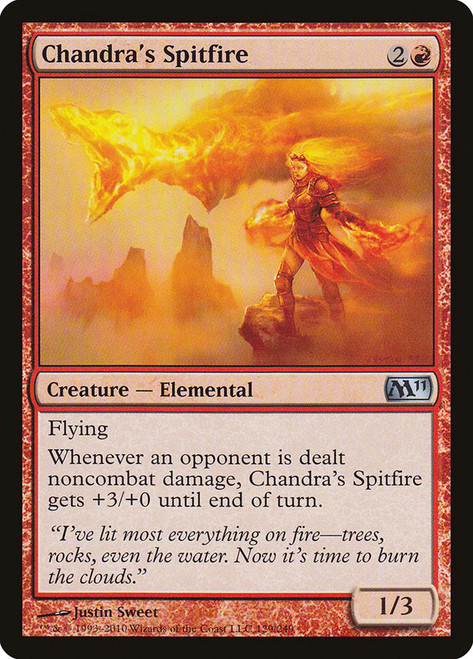 Chandra's Spitfire\nMagic 2011 Core Set\nSingle\nMagic The Gathering