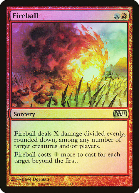 Fireball\nMagic 2011 Core Set\nSingle\nMagic The Gathering