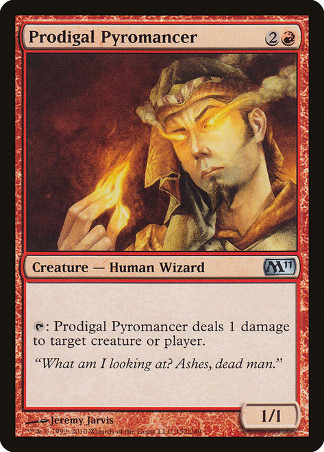 Prodigal Pyromancer\nMagic 2011 Core Set\nSingle\nMagic The Gathering