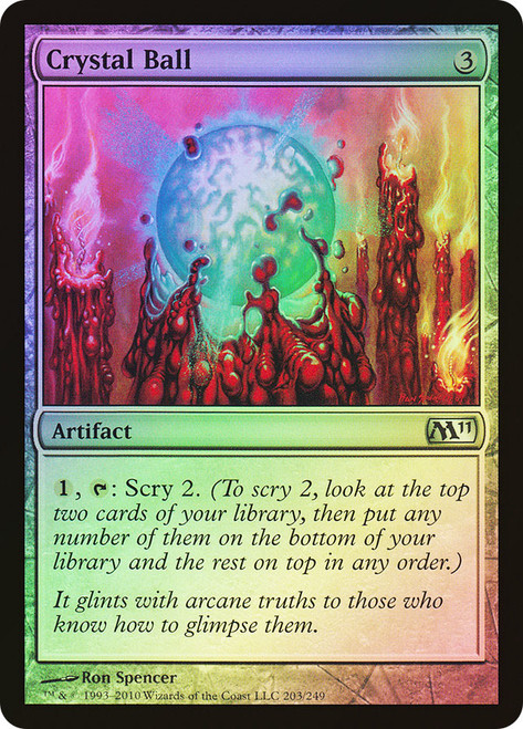 Crystal Ball\nMagic 2011 Core Set\nSingle\nMagic The Gathering