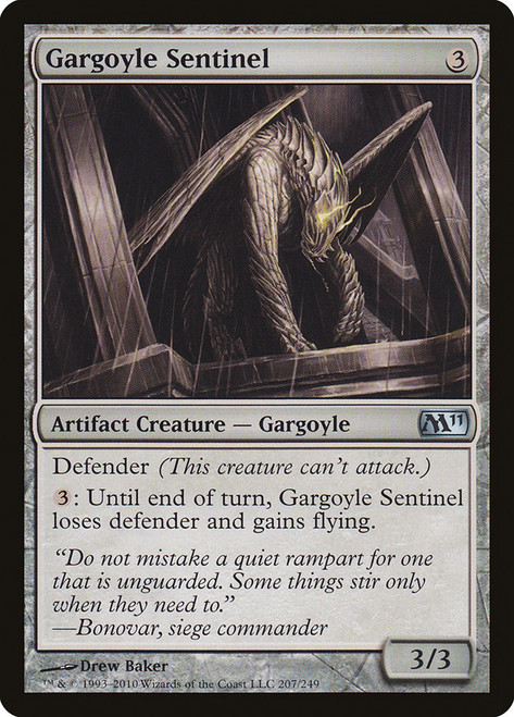 Gargoyle Sentinel\nMagic 2011 Core Set\nSingle\nMagic The Gathering