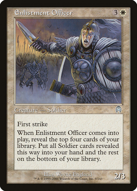 Enlistment Officer\nApocalypse\nSingle\nMagic The Gathering