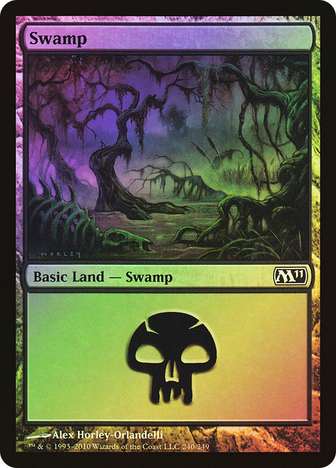 Swamp (#240)\nMagic 2011 Core Set\nSingle\nMagic The Gathering