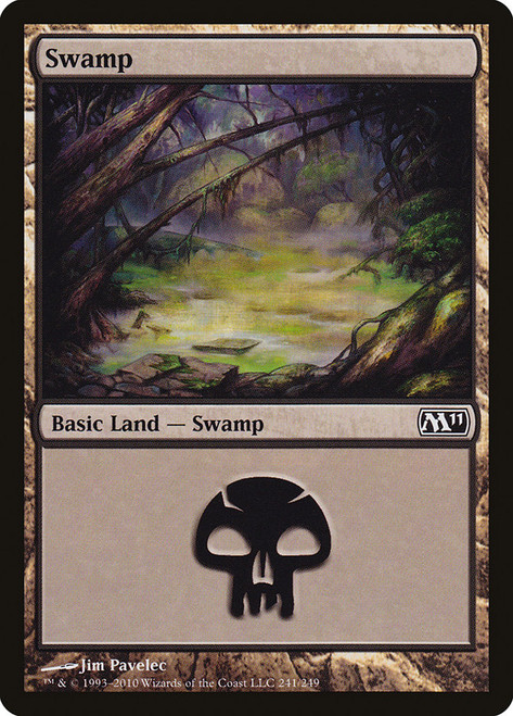 Swamp (#241)\nMagic 2011 Core Set\nSingle\nMagic The Gathering