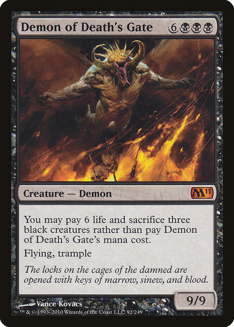 demon cards mtg Magic the Gathering [086] Magic 2011 Single Card