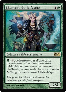 Fauna Shaman
Magic 2011 Core Set - French
Single
Magic The Gathering