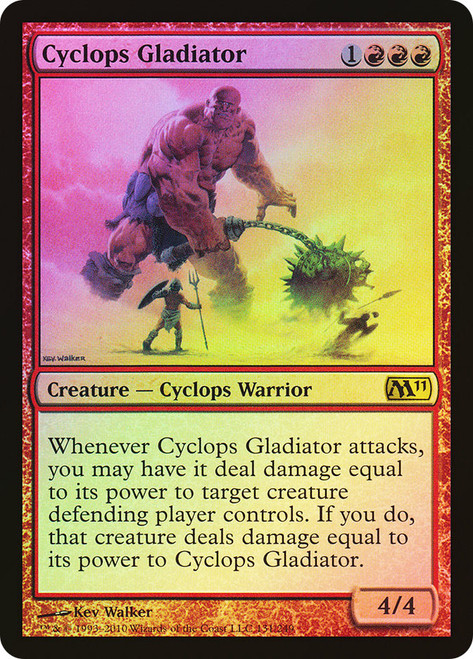 Cyclops Gladiator\nMagic 2011 Core Set\nSingle\nMagic The Gathering