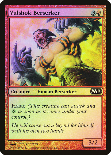 Vulshok Berserker\nMagic 2011 Core Set\nSingle\nMagic The Gathering