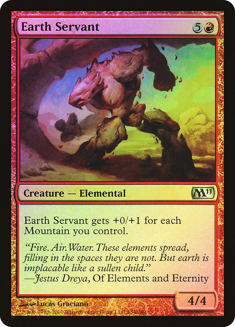 Earth Servant\nMagic 2011 Core Set\nSingle\nMagic The Gathering