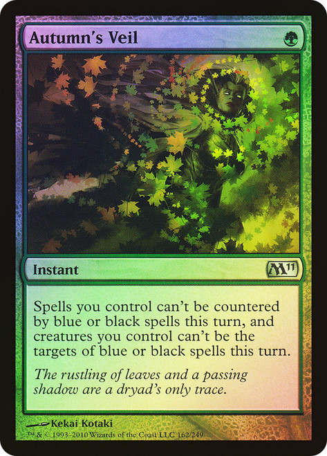 Autumn's Veil\nMagic 2011 Core Set\nSingle\nMagic The Gathering