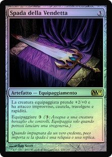 Sword of Vengeance
Magic 2011 Core Set (Foil) - Italian
Single
Magic The Gathering