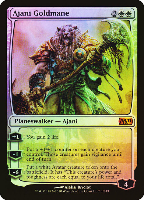 Ajani Goldmane\nMagic 2011 Core Set\nSingle\nMagic The Gathering